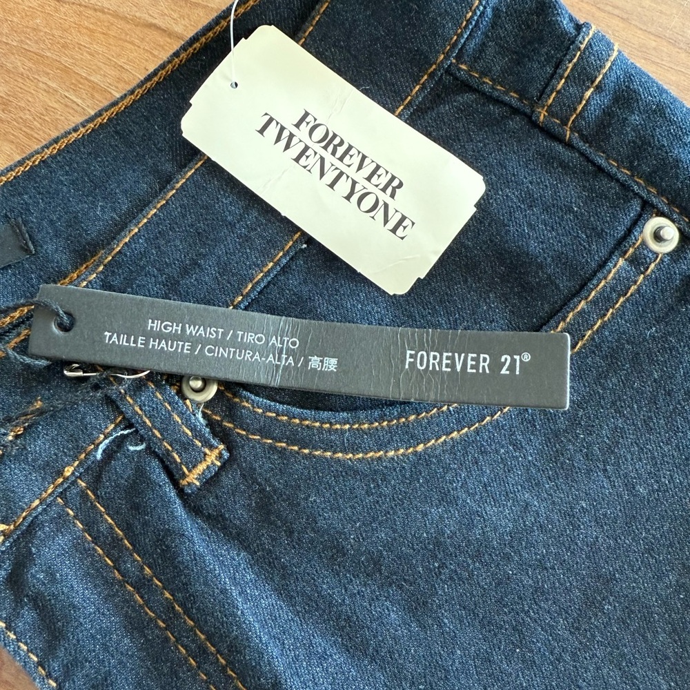 Forever 21 Women's High Waist Jeans - Black